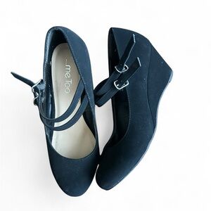 Me Too Black Women's Wedge Shoes Size 8